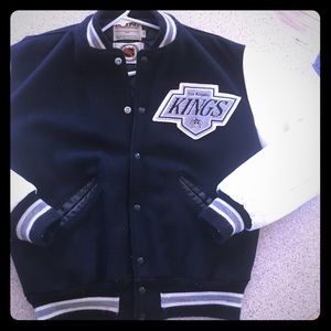 Vintage Los Angeles Kings wool & leather jacket